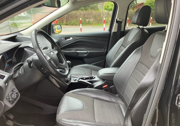 Ford Kuga cena 53800 przebieg: 222600, rok produkcji 2015 z Leszno małe 352